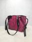 Preview: 50x68 cm Zuschnitt Kunstleder Pink in Crashknitteroptik Jupiter by Swafing